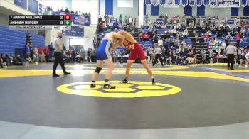 190 lbs 7th Place Match - Andrew Berger, Liberty-Benton vs Arrow Mullinax, Columbia City