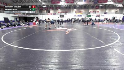 285 lbs Cons. Round 5 - Anthony Nava, Providence (Mont.) vs Johnatan Argueta, Montreat College