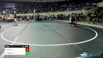 43 lbs Quarterfinal - Barrett Smith, Owasso Takedown Club vs Camden Holden, Ponca City Wildcat Wrestling