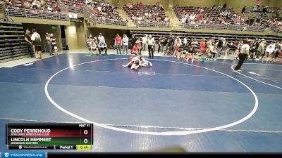 105 lbs Cons. Round 2 - Cody Perrenoud, Stallions Wrestling Club vs Lincoln Hemmert, Gunnison Dusters