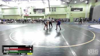 150 lbs Cons. Round 1 - Kierre Ogebebor, University vs Elijah Chavarria, FRANKLIN