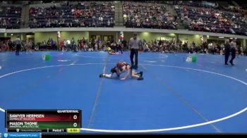 60 lbs Quarterfinal - Sawyer Hermsen, Humboldt Wildcats vs Mason Thome, Immortal Athletics WC