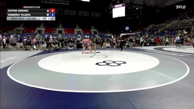 120 lbs Cons. Sub-rd Of 32 - Sophie Jimenez, AZ vs Kimberly Olaeta, NY