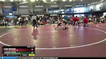 70 lbs Cons. Semi - Luke Benzing, Patriot Youth Wrestling vs Carson Paige, Tennessee Valley Wrestling