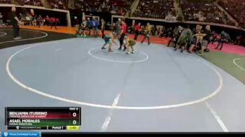 100 lbs Quarterfinal - Benjamin Iturrino, Prosper Wrestling Academy vs Asael Morales, Kaizen Wrestling