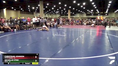 150 lbs Round 4 (6 Team) - Nicholas Stan, WALA vs Christrain Johnson, Gator Dawgs