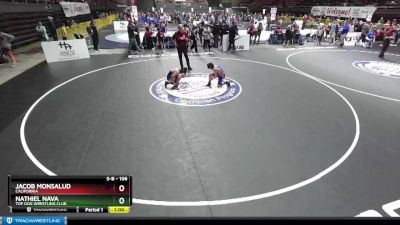 106 lbs Champ. Round 1 - Nathiel Nava, Top Dog Wrestling Club vs Jacob Monsalud, California