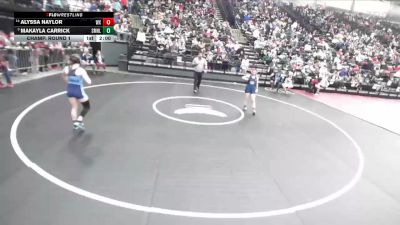 5A 115 lbs Champ. Round 1 - Makayla Carrick, Salem Hills vs Alyssa Naylor, Woods Cross