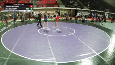 125 lbs Champ. Round 4 - Sasha Williams vs Adalie Hazlett, Montana