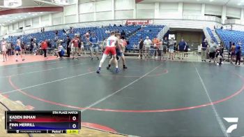 145 lbs 5th Place Match - Kaden Inman, IL vs Finn Merrill, IL
