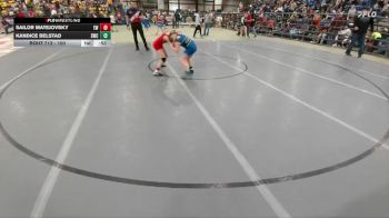 100 lbs Cons. Round 2 - Sailor Matejovsky, Eaglecrest Wrestling vs Kandice Belstad, Stanley Wrestling Club