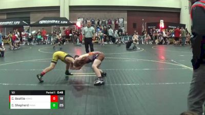 101 lbs Round 3 (6 Team) - Collin Beattie, Armory Athletics vs Conner Shepherd, Panhandle All-Stars