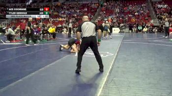 2A-106 lbs 3rd Place Match - Ace Cochrane, Glenwood vs Tyler Gerhold, Alburnett