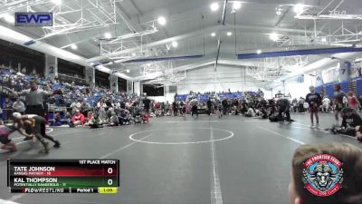 68 lbs Placement (4 Team) - Kal Thompson, Potentially Dangerous vs Tate Johnson, Kansas Mayhem