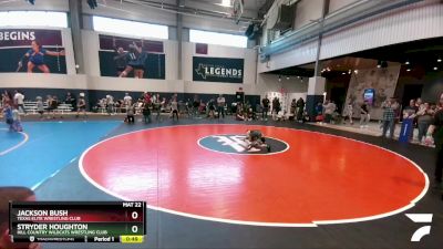 90 lbs 2nd Place Match - Stryder Houghton, Hill Country Wildcats Wrestling Club vs Jackson Bush, Texas Elite Wrestling Club