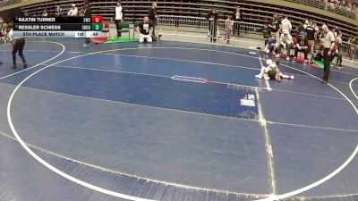 42 lbs 5th Place Match - Raxtin Turner, Stallions Wrestling Club vs Ressler Schiess, Shootbox