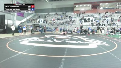 59 kg Champ. Rd Of 16 - Kailey Benson, Cowgirls Wrestling Club vs Sophia Antonio, Dragon Wrestling Club