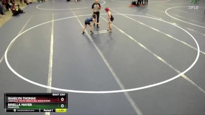 5th Place Match - Briella Mayer, Minnesota vs Shaelyn Thomas, Lakeville Youth Wrestling Association