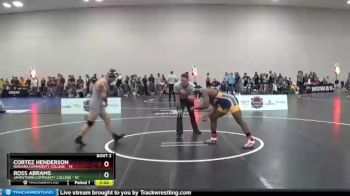 174 lbs Round 1 (6 Team) - Ross Abrams, Jamestown Community College vs Cortez Henderson, Niagara Community College