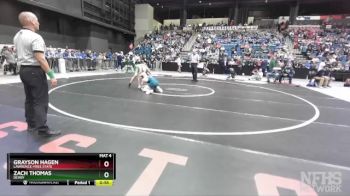 6A-150 lbs Cons. Semi - Grayson Hagen, Lawrence-Free State vs Zach Thomas, Derby