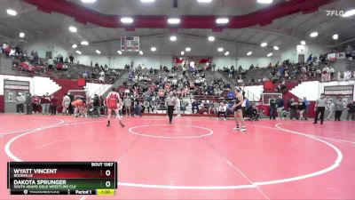 120 lbs Cons. Round 3 - Wyatt Vincent, Boonville vs Dakota Sprunger, South Adams Gold Wrestling Clu