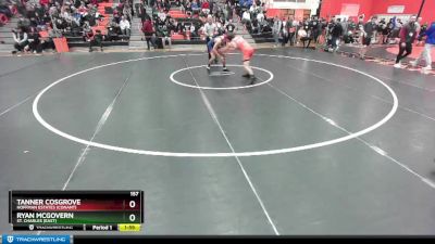 157 lbs Cons. Round 4 - Tanner Cosgrove, Hoffman Estates (CONANT) vs Ryan McGovern, St. Charles (EAST)