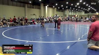 75 lbs Cons. Round 1 - Lucas Koran, Gulf Coast Wrestling vs Trevor Capps, Oak Grove Youth