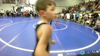 49 lbs Round Of 32 - Kamden Justice, Pryor Tigers vs Austin Bruce, Black Fox Wrestling Club