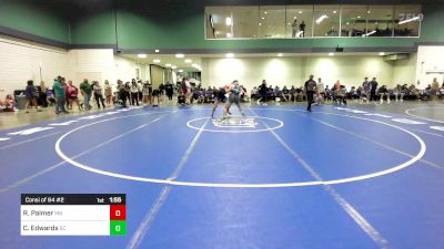 157 lbs Consi Of 64 #2 - Ryan Palmer, MN vs Cael Edwards, SC