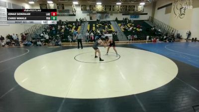 165 lbs Cons. Round 3 - Chris Winkle, Princeton vs Jonaz Gonzalez, Richardson Lake Highlands