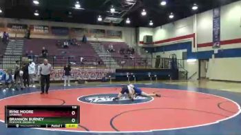 138 lbs 13th Place Match - Brannon Burney, Mortimer Jordan HS vs Ryne Moore, Sparkman