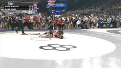 120 lbs Champ. Rd Of 128 - Khloe Nedelsky, Indiana vs Jillian Blake, Connecticut
