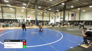 88 lbs 5th Place - Kira Brower Torres, No Team vs Paola Gaytan, Mat Demon WC