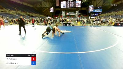 285 lbs Cons 16 #1 - Tazer Phillips, OK vs Levi Oberle, IN