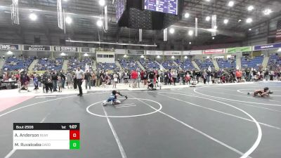 70 lbs Quarterfinal - Avery Anderson, Bear Cave WC vs Marcos Ruvalcaba, Garden City WC