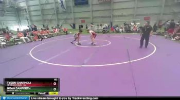 132 lbs Quarterfinals (8 Team) - Tyson Charmoli, Minnesota Blue vs Noah Danforth, Georgia Red