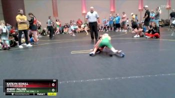 50 lbs Semis & 1st Wrestleback (8 Team) - Emery Palser, Nebraska Queens Of The Corn 1 vs Katilyn Schull, MO Outlaws Gold
