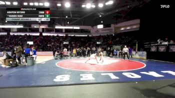 132 lbs Champ. Round 2 - Ashton Myers, Lynnwood vs Ruben Ruiz, Federal Way