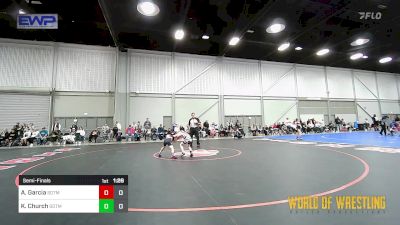 45 lbs Semifinal - Annalise Garcia, Sisters On The Mat Pink vs Kenslee Church, Sisters On The Mat Teal
