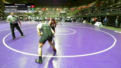 152 lbs Round Of 32 - Raul Gonzales, Wasco HS vs Izaya Welsh, Porterville
