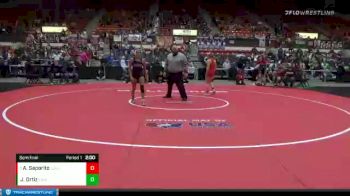 109 lbs Semifinal - Addison Saporito, Columbus vs Josiah Ortiz, Lakin