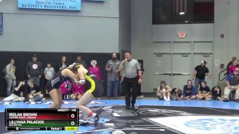 145 lbs Cons. Round 2 - Lillyana Palacios, BCLUW-SH vs Irelan Brown, Center Point-Urbana