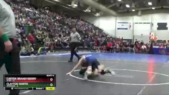 106 lbs Semis & 1st Wrestleback (8 Team) - Carter Brandyberry, Alma vs Clayton North, Arapahoe