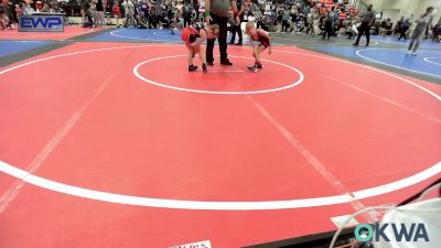 55 lbs Consi Of 4 - Knox Branham, Vian Wrestling Club vs Braylyn Grigg, Tulsa Blue T Panthers