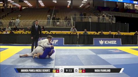 Nadia Frankland vs Amanda Pamela Nicole Schurtz 2025 Pan Jiu Jitsu IBJJF Championship