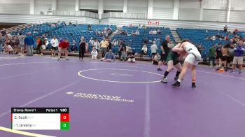 160 lbs Champ. Round 1 - Tristin Greene, Keystone Highschool vs Christopher Scott, MXW / Penn