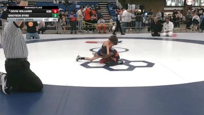 43 lbs Cons. Semis - Devin Williams, Red Cobra Wrestling Academy vs Grayson Byrd