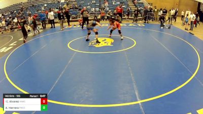 14U Girls - 105 lbs Quarters - Camila Alvarez, Ranger 47 Wrestling Club vs Amina Herrera, Pomona Wrestling Club Colorado