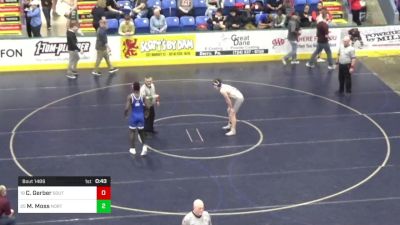 172 lbs Consi Of 16 #2 - Cole Gerber, South Williamsport vs Mareahn Moss, North East