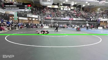 105 lbs Champ. Round 1 - Nora Mitchell, Rossville HS vs Sawyer Beckman, Oakley HS
